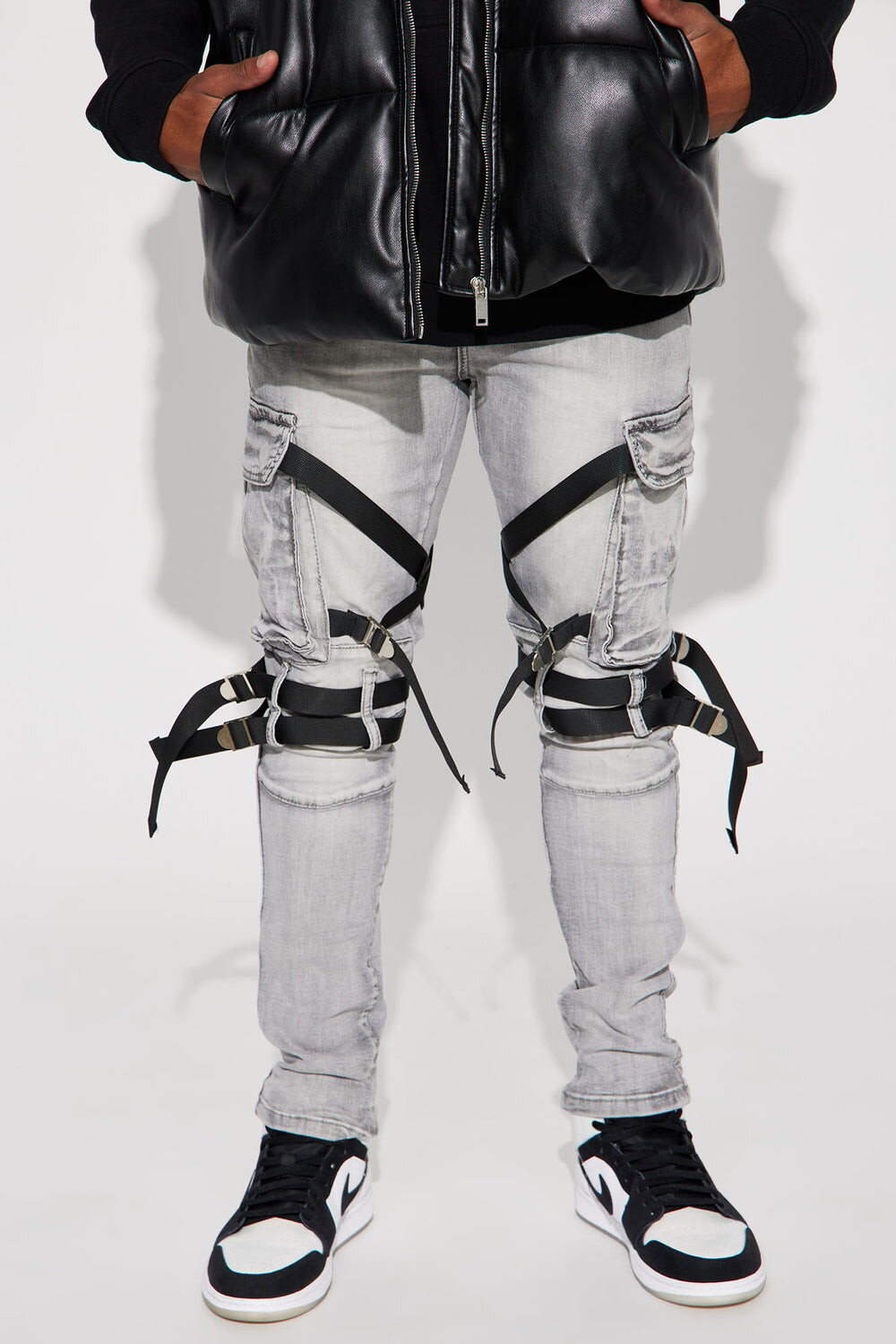 

Джинсы скинни Fashion Nova M5348D, серый