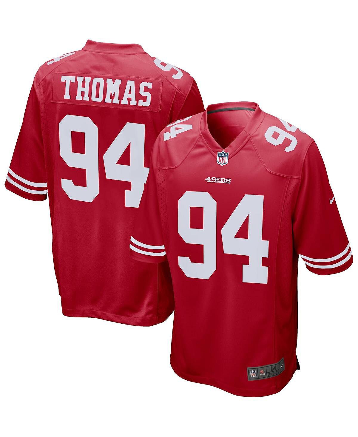 

Мужская футболка solomon thomas scarlet san francisco 49ers player game Nike