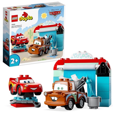 Конструктор Lego Duplo Lightning McQueen & Mater's Car Wash Fun 10996, 29 деталей - фото