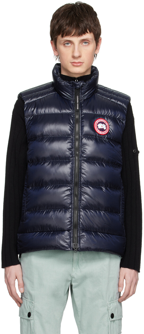 

Темно-синий пуховый жилет Crofton Canada Goose