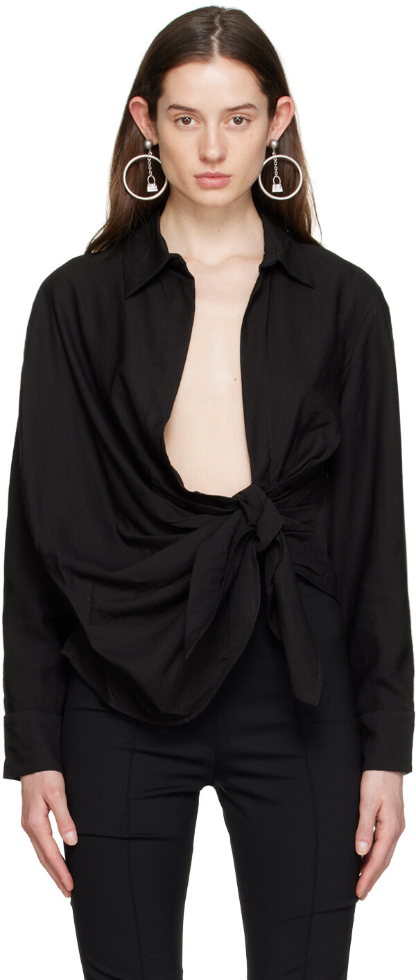 

Черная рубашка Le Papier 'La Chemise Bahia' Jacquemus