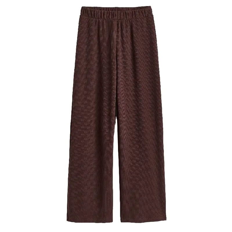 

Джоггеры H&M Waffled Jersey, темно-коричневый