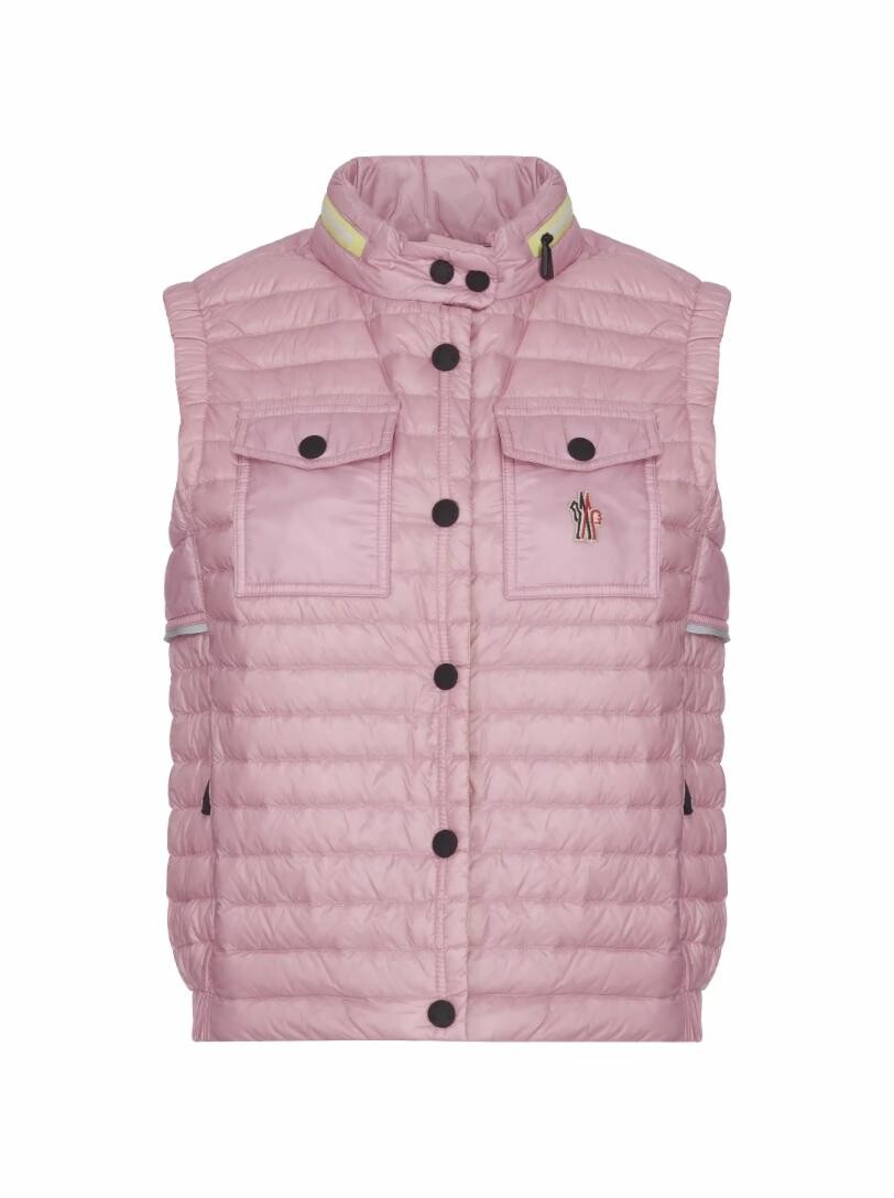 

Стеганый жилет с логотипом Moncler, Коричневый