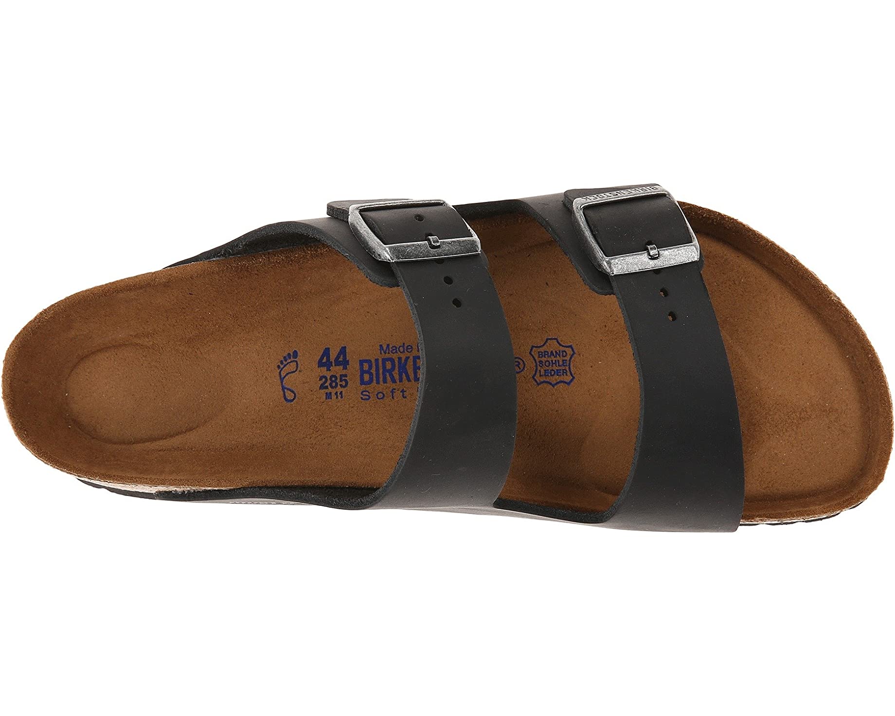 Сандалии Arizona Soft Footbed - Leather (Unisex) Birkenstock, кожа цена и фото