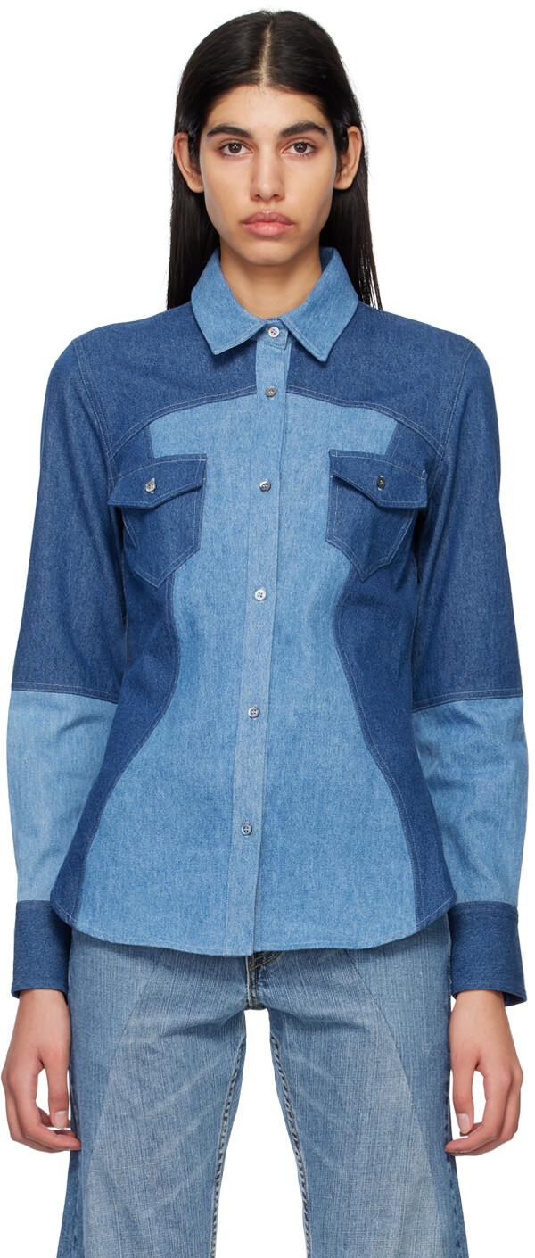 

Синий Э.Л.В. Джинсовая рубашка Elly DENIM Edition Gabriela Hearst