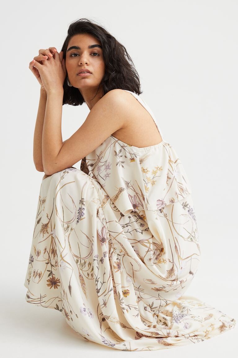 

МАМА Платье для кормления H&M, кремовый/цветы