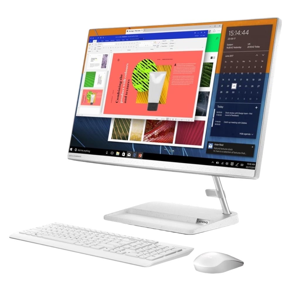 Моноблок Lenovo IdeaCentre, 23.8″ Сенсорный, 8Гб/512Гб, i7-1165G7, MX450, белый, английская/арабская клавиатура - фото