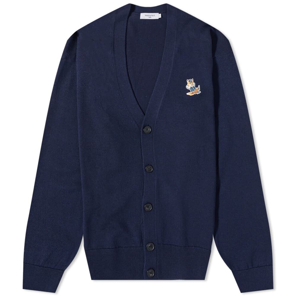 

Джемпер Maison Kitsune Dressed Fox Patch Relaxed Cardigan, Черный