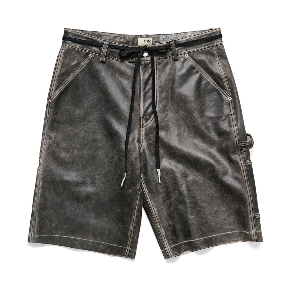 

Шорты H&M H2 Leather, черный