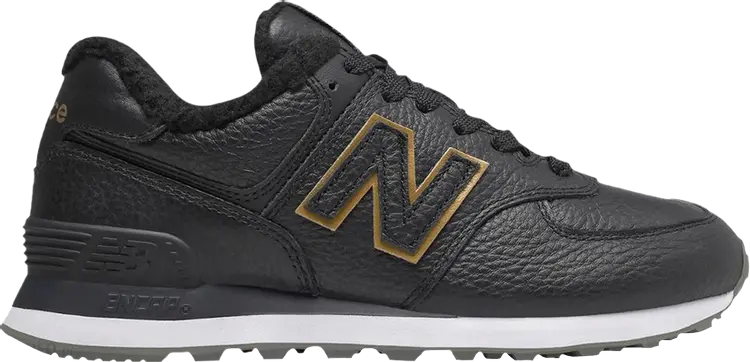 

Кроссовки New Balance Wmns 574, черный/золотой