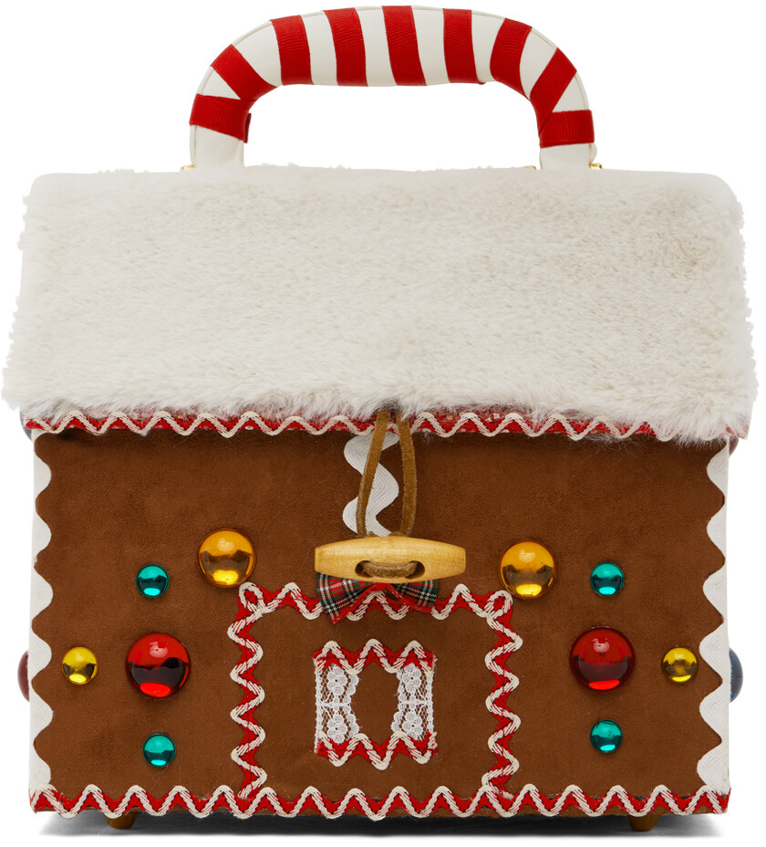 

Коричневая сумка Jerry Schwartz Limited Edition Gingerbread House Anna Sui