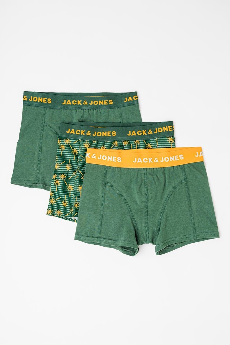 

Боксеры с логотипом - 3 пары Jack & Jones, зеленый