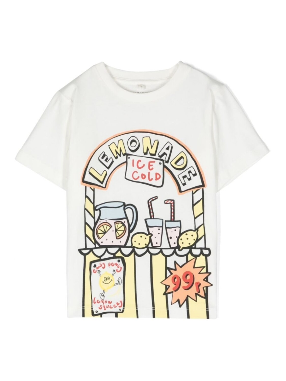 

Футболка с принтом Lemonade Stella McCartney Kids, белый