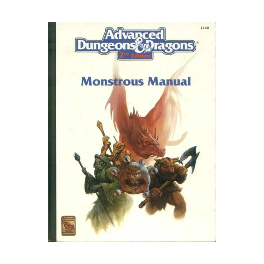 

Monstrous Manual (1st Printing, White Cover), Advanced Dungeons & Dragons (2nd Edition) - Monstrous Compendiums, Miscellaneous & Accessories, твердый переплет