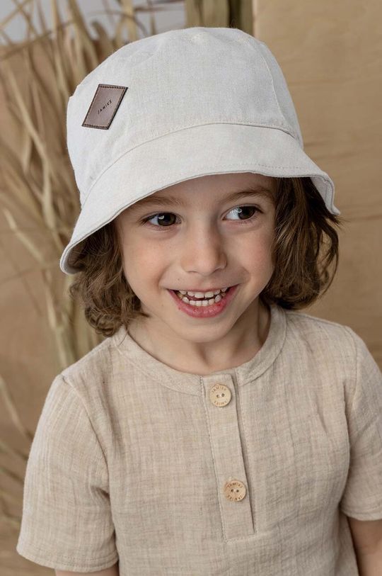 Jamiks Детская шапка из хлопка SENAKI, бежевый