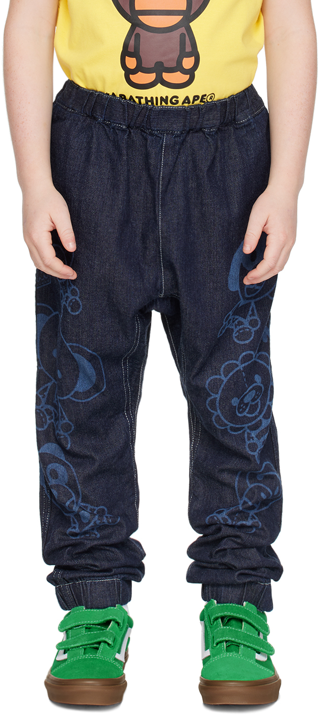 Детские темно-синие джинсы Baby Milo Toy Bape