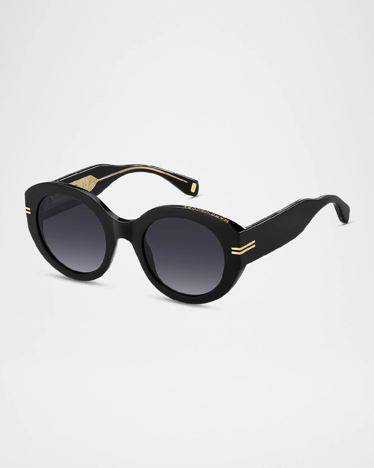 

MJ 1110S овальные солнцезащитные очки из ацетата Marc Jacobs, черный