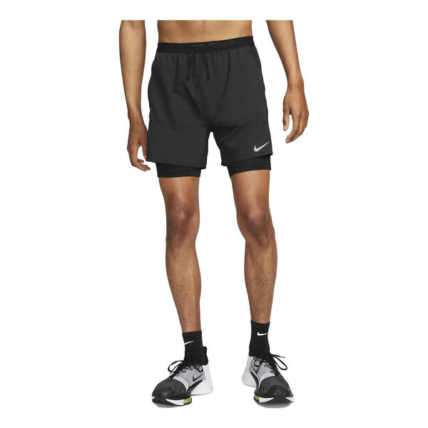 

Шорты Nike Stride Dri-FIT Hybrid Running Shorts 'Black', черный