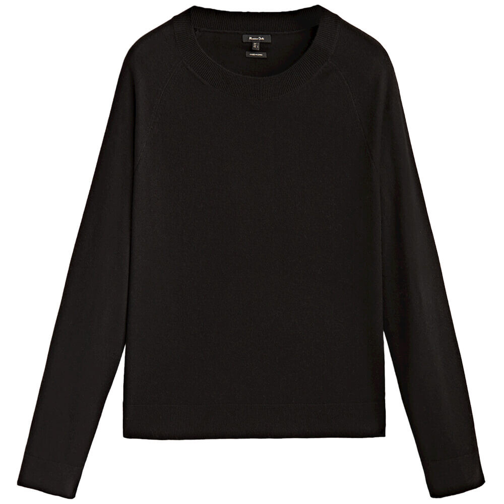 

Свитер Massimo Dutti Wool And Cashmere Crew Neck, черный