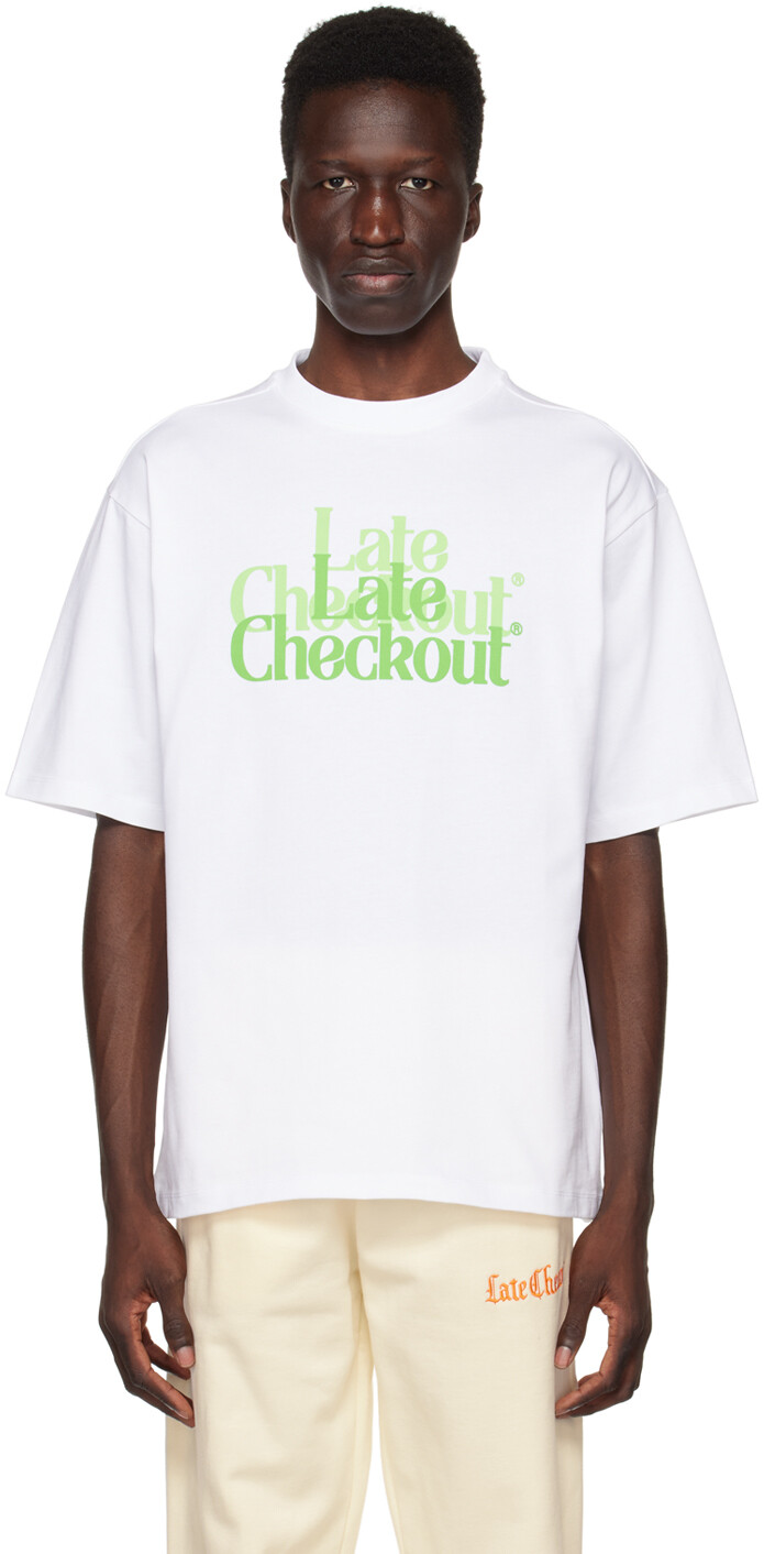 

Белая футболка Double Trouble Late Checkout, Белый