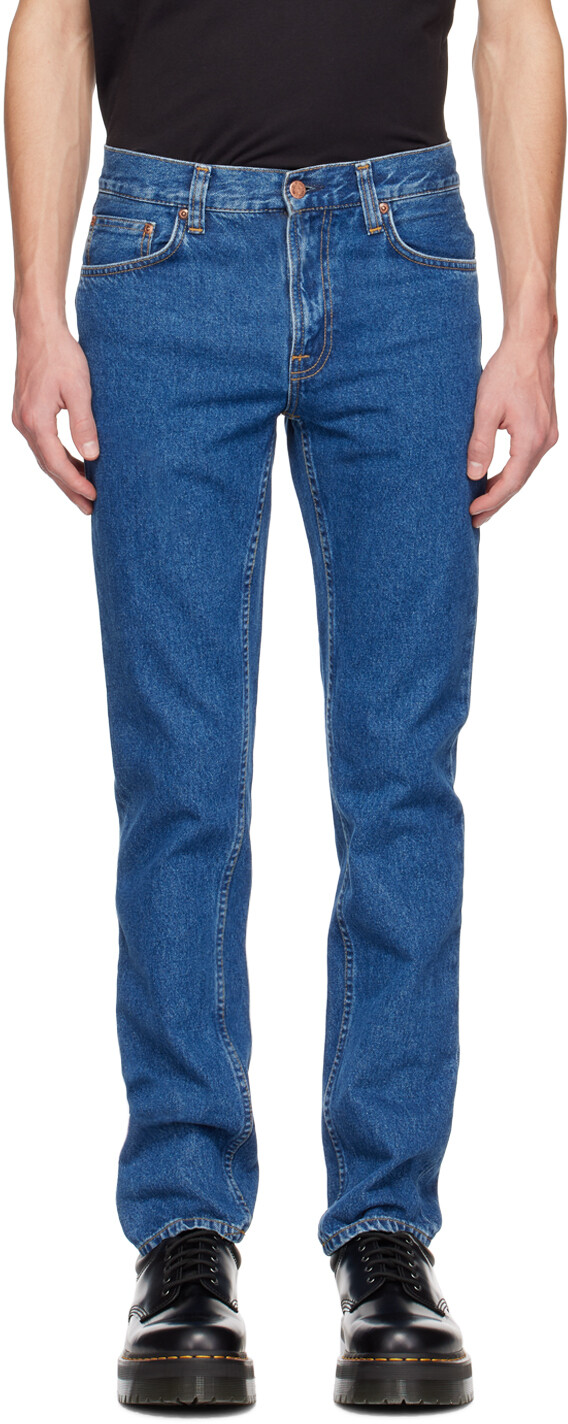 

Синие джинсы Gritty Jackson Nudie Jeans