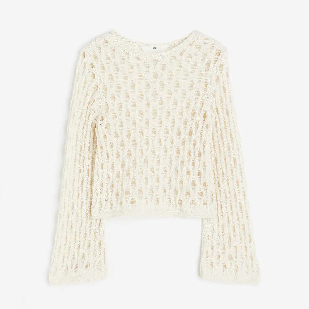 

Свитер H&M Kids Openwork, белый