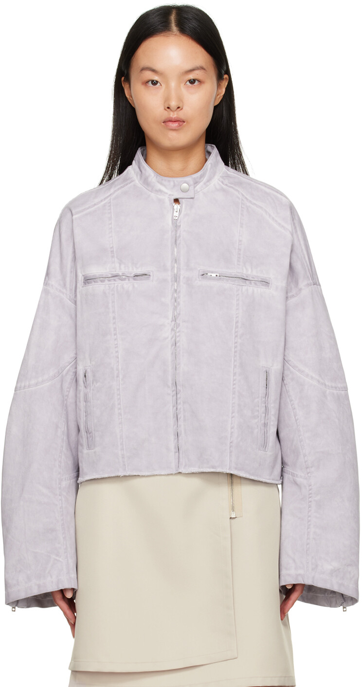 

Фиолетовая выцветшая куртка Acne Studios