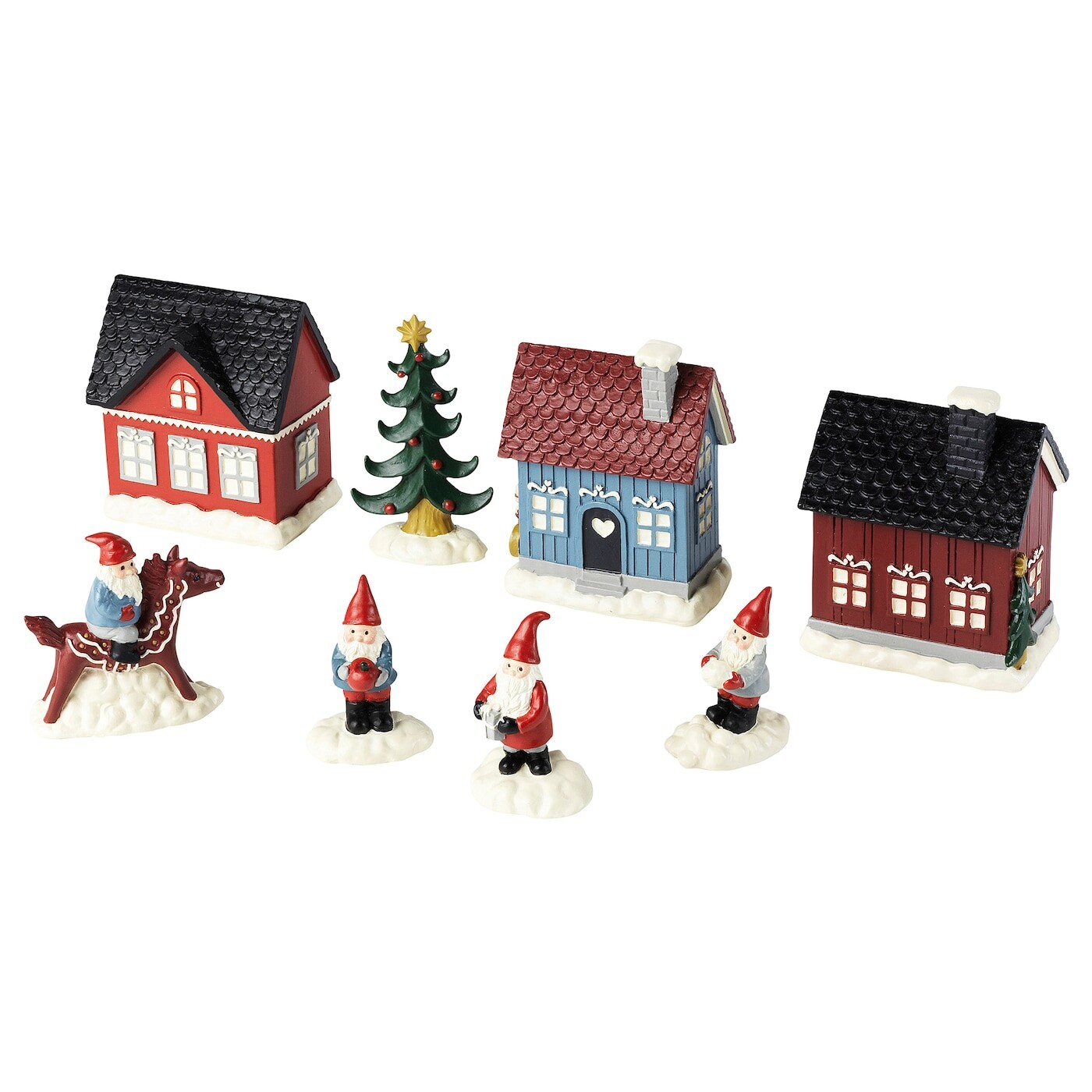 

Набор украшений Ikea Vinterfint 8 details winter village