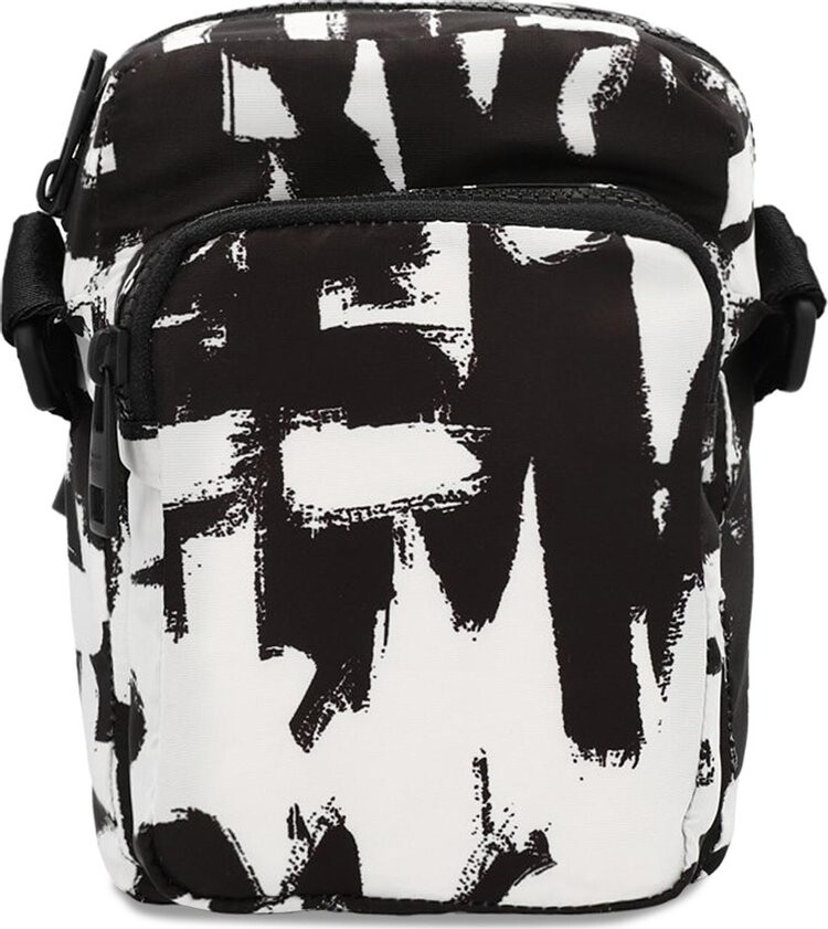 

Сумка Alexander McQueen Urban Mini Messenger Black/Off White, черный