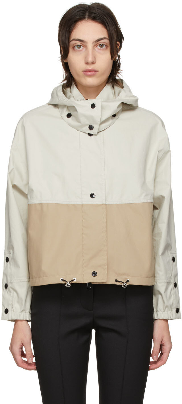 

Бежевая двухцветная куртка Akhamar Moncler