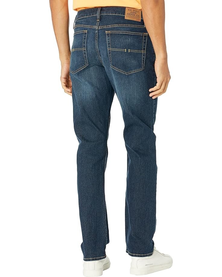 

Джинсы U.S. POLO ASSN. Stretch Slim Straight Five-Pocket Denim Jeans, синий