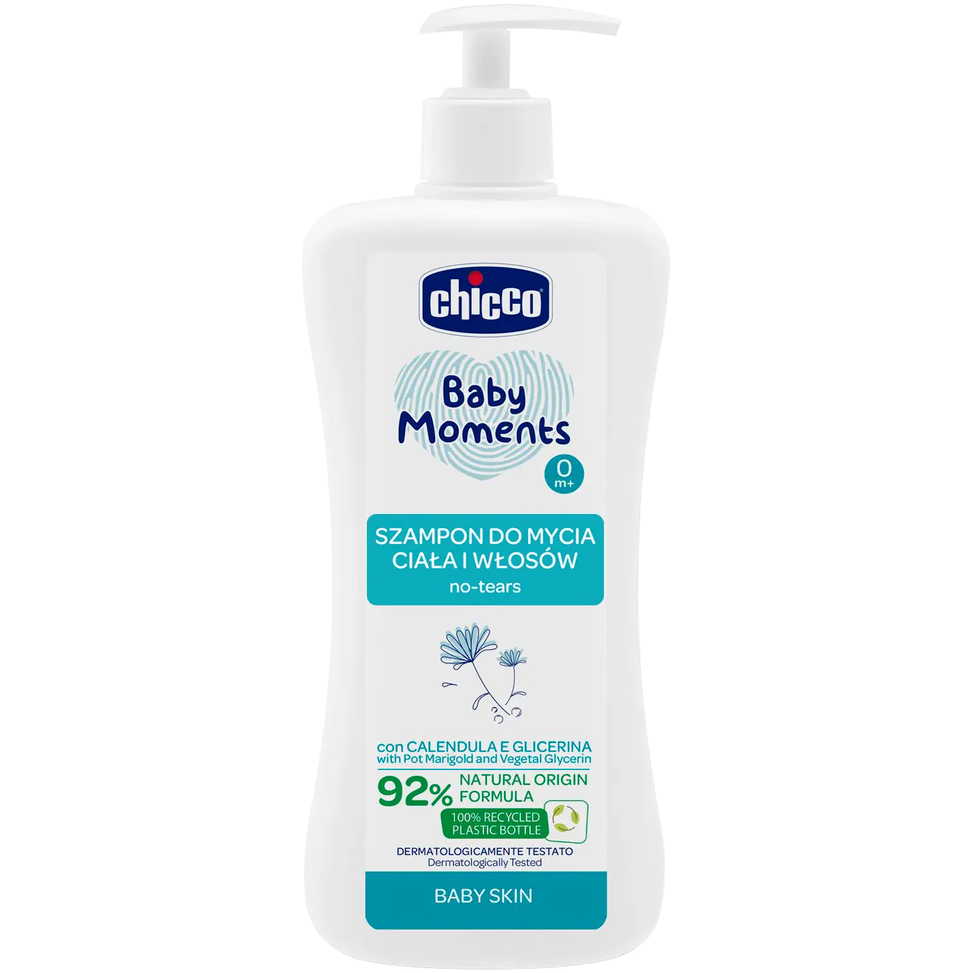 

Chicco Baby Moments Baby Skin 0m+ шампунь для детских волос, 500 мл