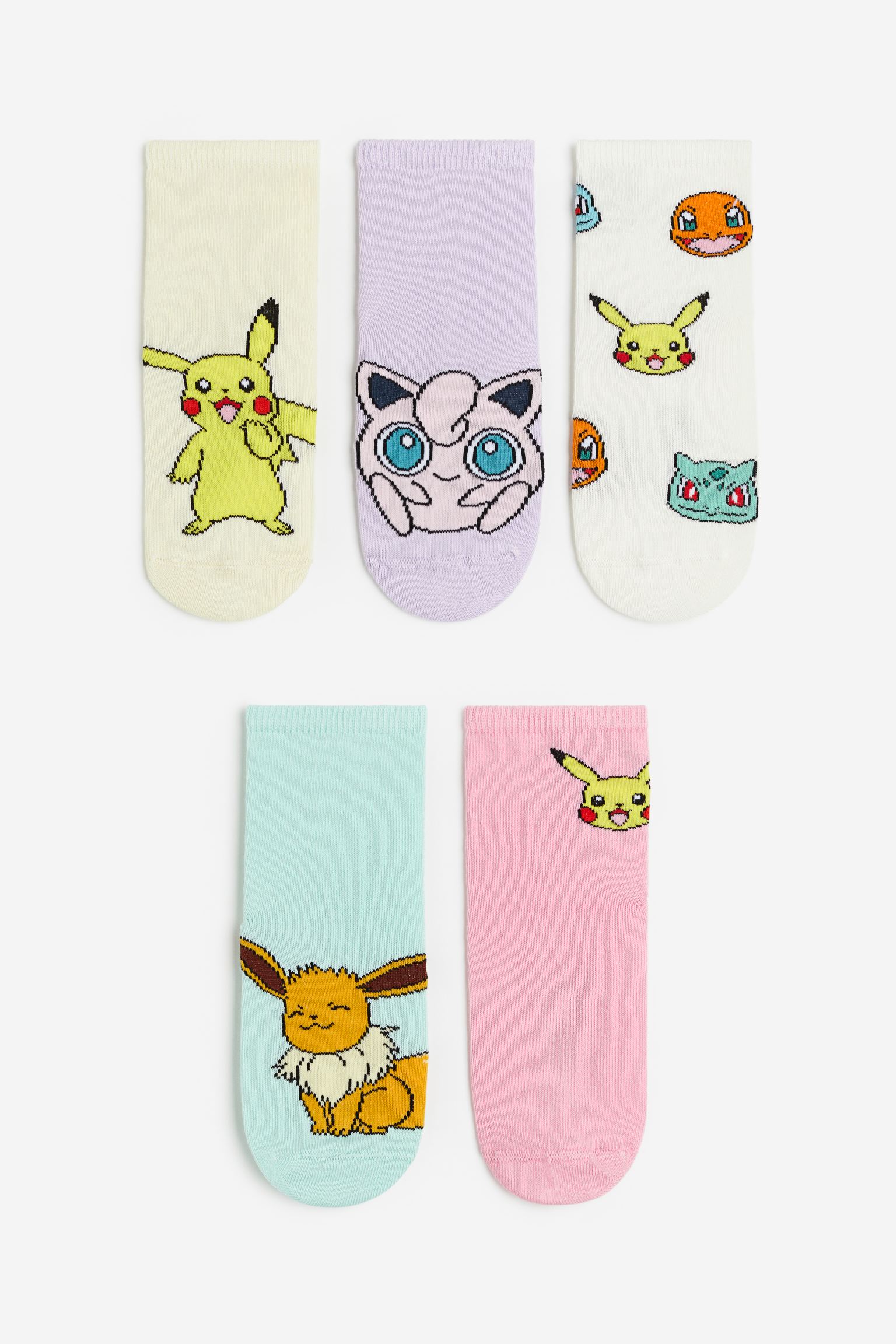 цена Набор носков H&M x Pokémon, 5 предметов, мультиколор