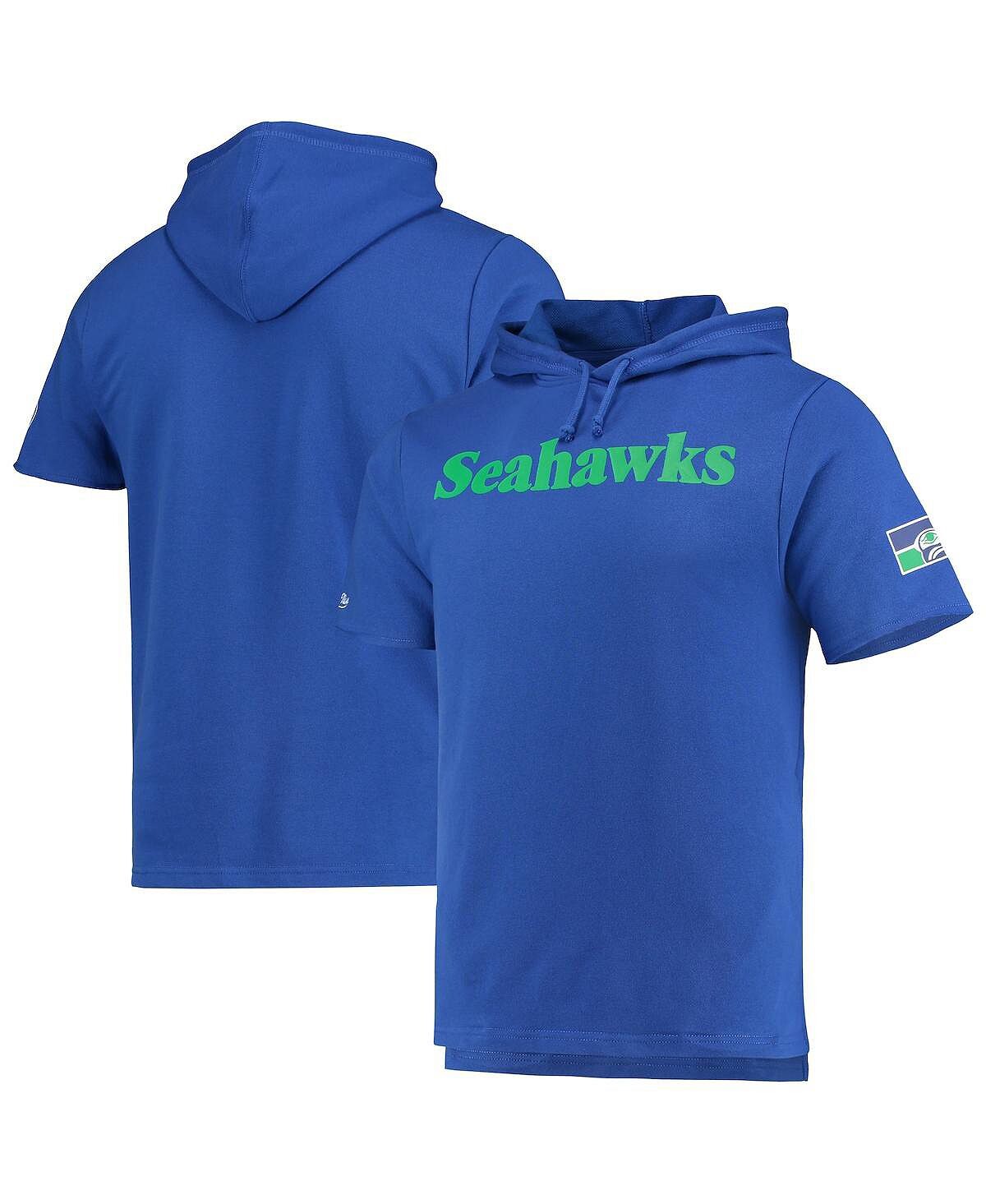 

Мужская футболка с капюшоном royal seattle seahawks game day Mitchell & Ness