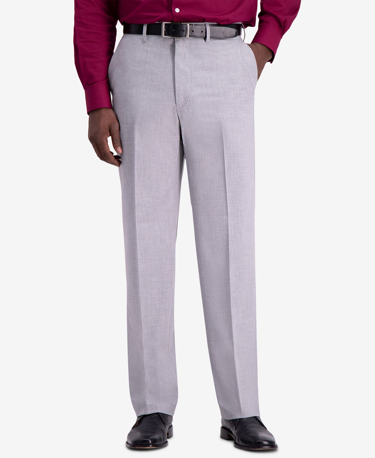 Мужские классические классические брюки премиум-класса j.m. Haggar, светло-серый