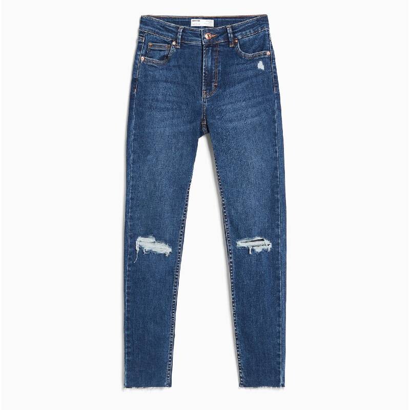 

Джинсы Bershka Low-Rise Skinny, темно-синий