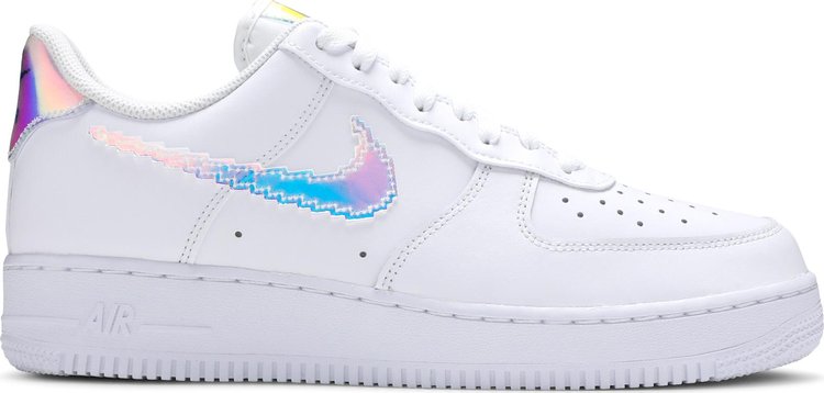 Nike air force on sale 1 white iridescent swoosh