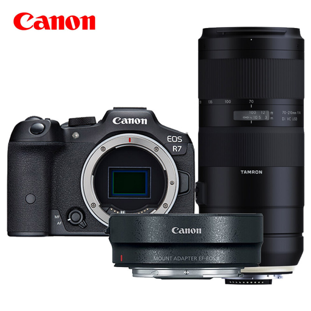 

Цифровой фотоаппарат Canon EOS R7 4K A034 70-210mm с картой памяти 64G
