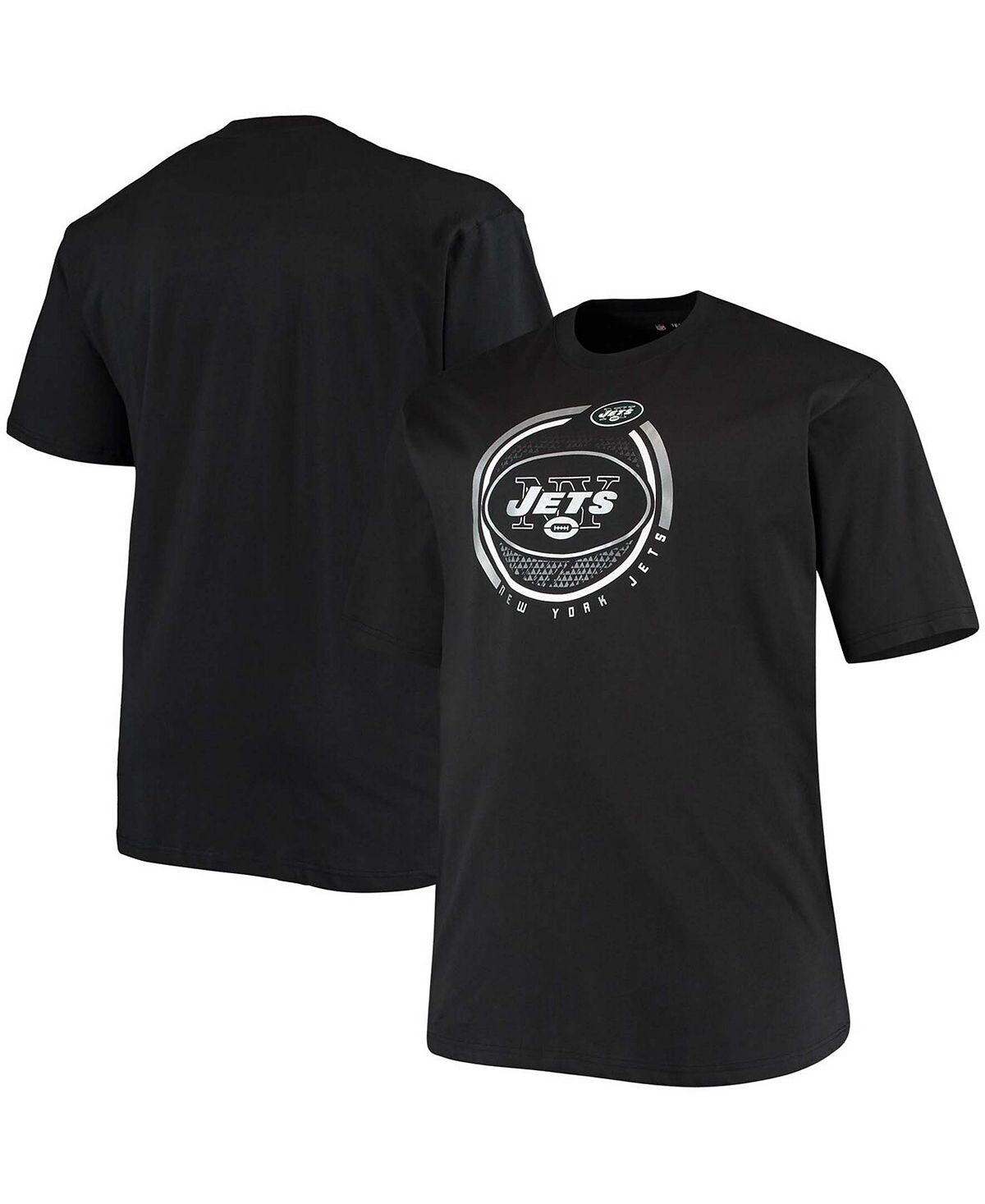 

Мужская футболка big and tall black new york jets color pop Fanatics, черный