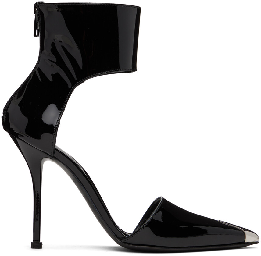 

Черные туфли на каблуках в стиле панк Alexander McQueen