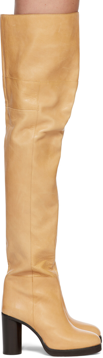 

Высокие сапоги Tan Lurna Isabel Marant