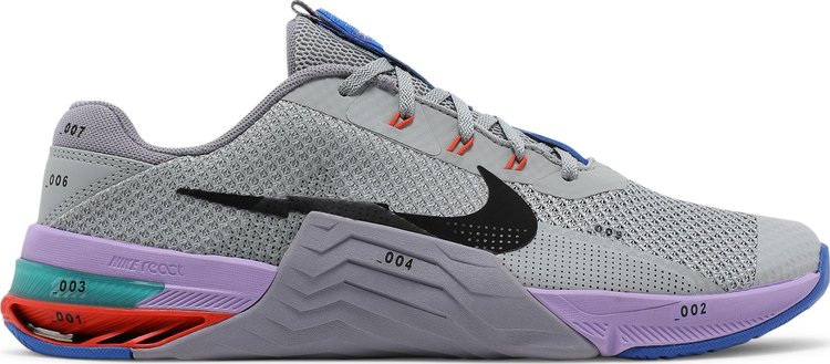 Кроссовки Nike Metcon 7 'Light Smoke Grey Violet Haze', серый - фото