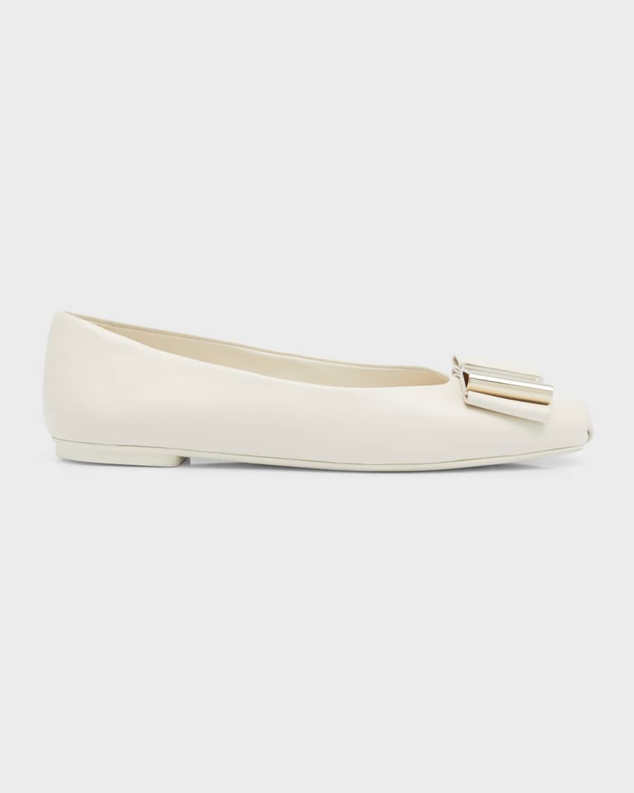 

Балетки Lena Lambskin с бантом Ferragamo