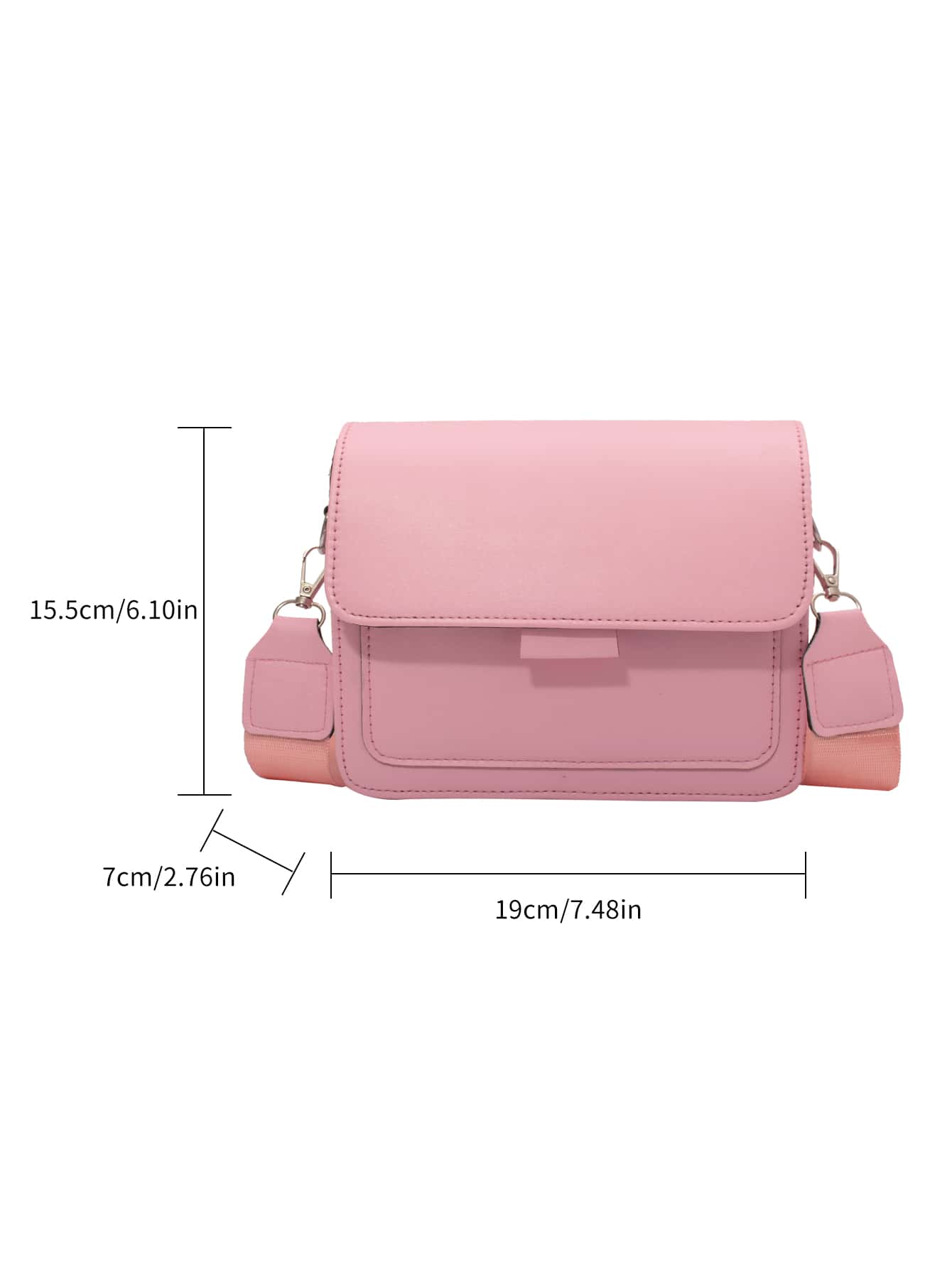 Легкая деловая повседневная мини-минималистичная квадратная сумка с клапаном для девочек-подростков, розовый