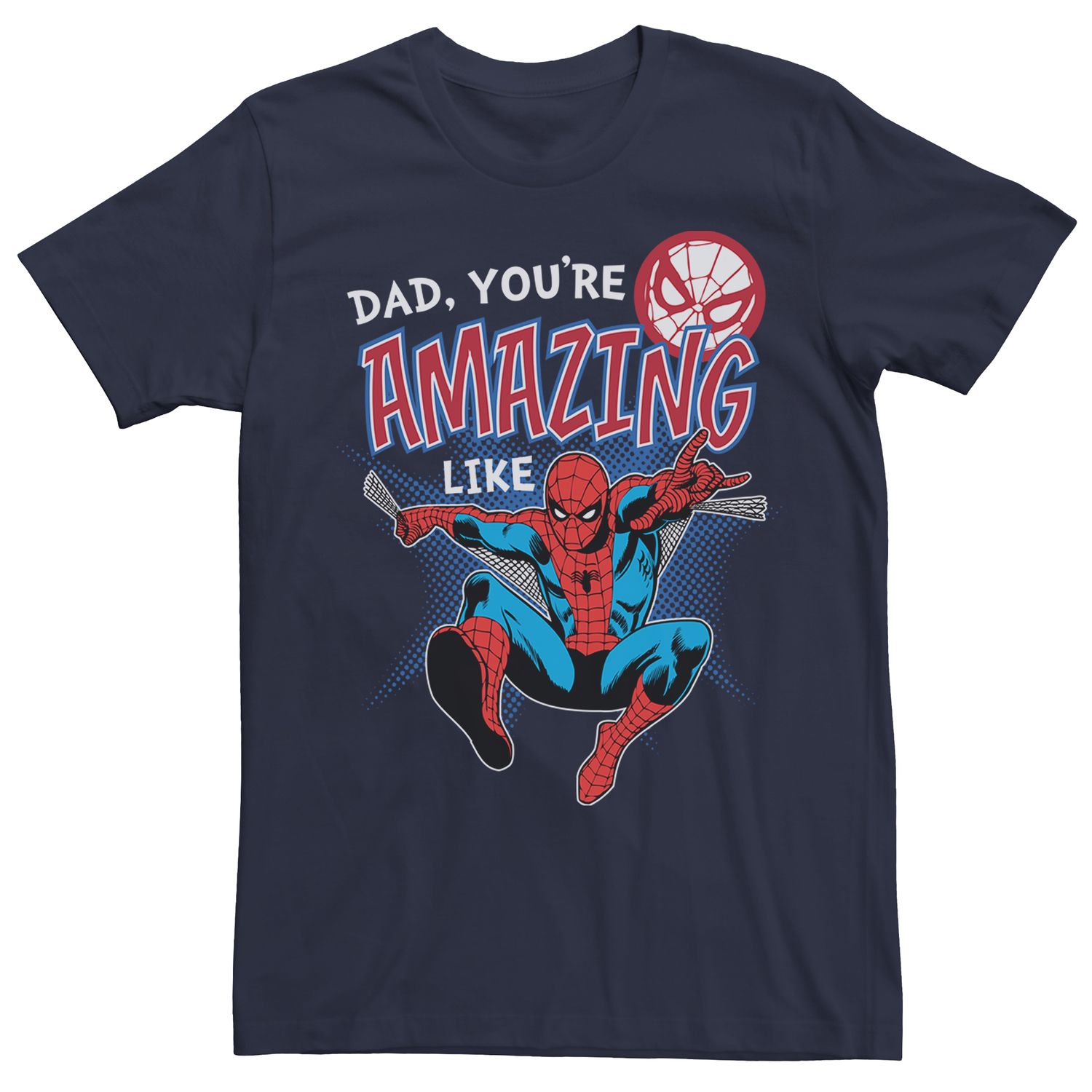 Мужская футболка «Человек-паук» Amazing Dad Licensed Character