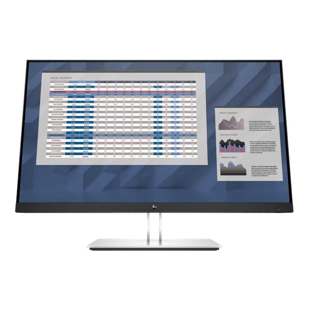 

Монитор HP E27 G4 27'', 1920 x 1080, IPS, серебристый/черный