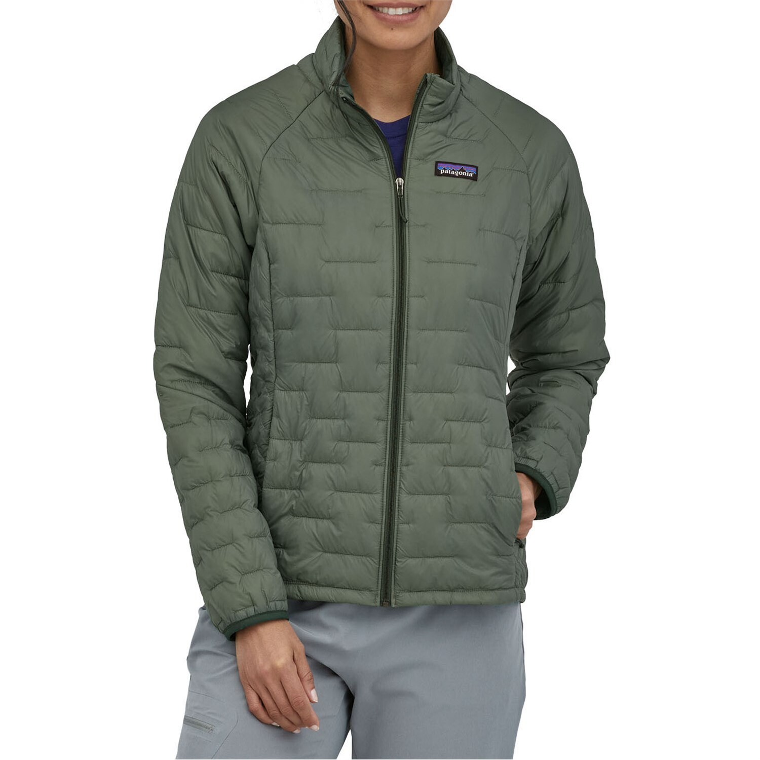 

Куртка Patagonia Micro Puff женская, зеленый