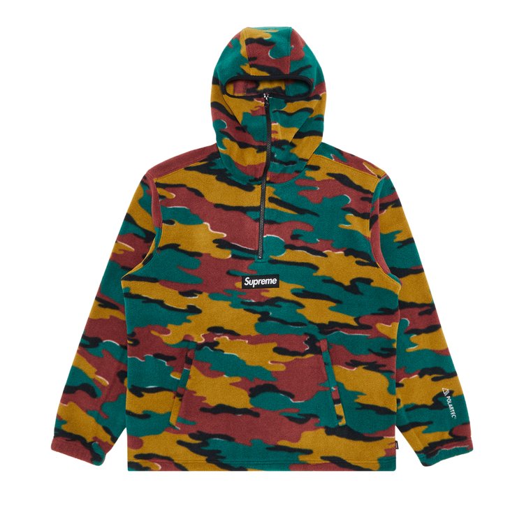 

Толстовка Supreme Polartec Facemask Half Zip Hooded 'Camo', разноцветный