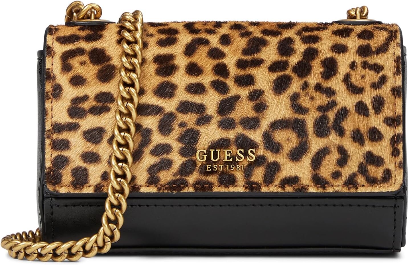 

Сумка Iseline Mini Crossbody Flap GUESS, леопард
