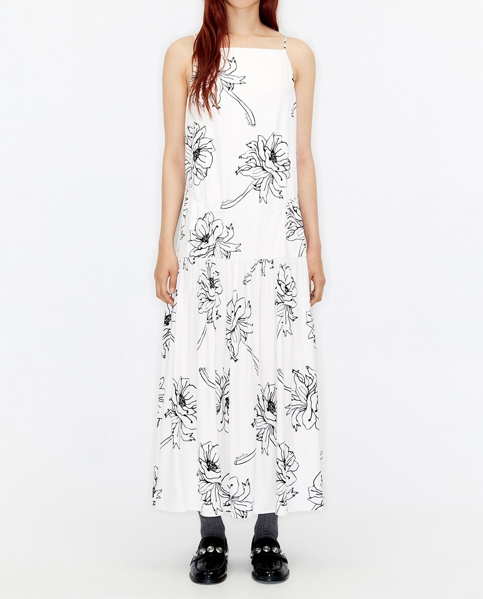 

Платье миди Maxi Flowers с принтом Lineal Bimba y Lola